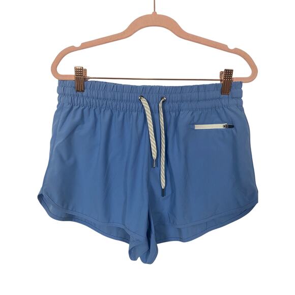 Vuori Clementine Short Elastic Waist Running Jogging Blue Size M Flaw - Picture 1 of 11